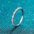 Row Moissanite 925 Sterling Silver Ring Dee - Jewelry